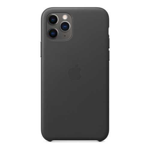 Чехол Apple для iPhone 11 Pro Leather Case - Black в Теле2