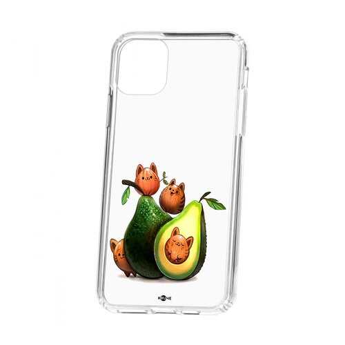 Чехол Apple iPhone 11 Pro Max Kruche Print Авокотики в Теле2