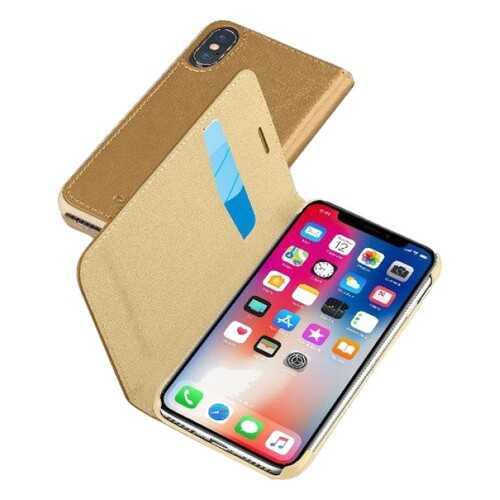 Чехол CELLULAR LINE BOOKESSIPH8N iPhone X Brown в Теле2