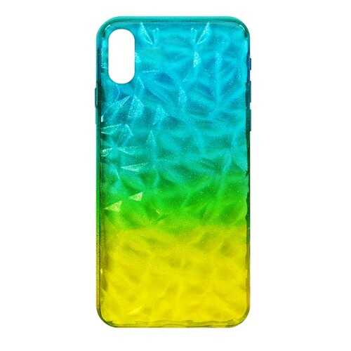 Чехол Crystal Krutoff для iPhone X/XS Yellow/Blue в Теле2