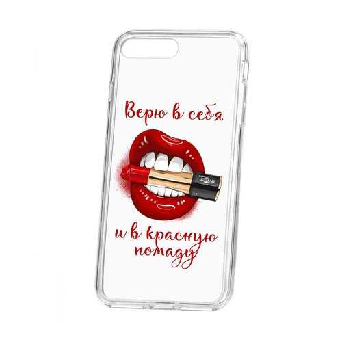 Чехол Kruche Apple iPhone 7 Plus Print Red lipstick в Теле2