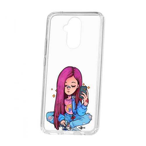 Чехол Kruche Huawei Mate 20 Lite Print Pink Hair в Теле2