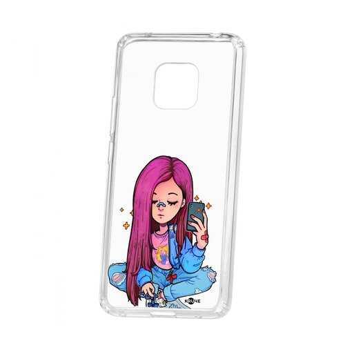 Чехол Kruche Huawei Mate 20 Pro Print Pink Hair в Теле2