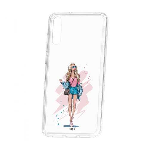 Чехол Kruche Huawei P20 Print Fashion Girl в Теле2