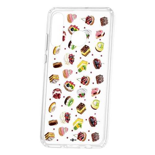 Чехол Kruche Huawei P30 Lite Print Cake в Теле2