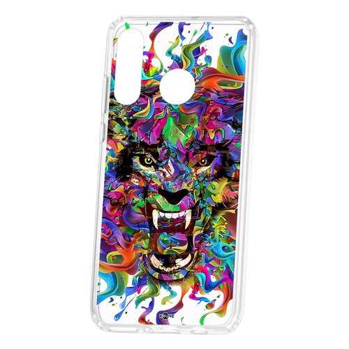 Чехол Kruche Huawei P30 Lite Print Colored beast в Теле2