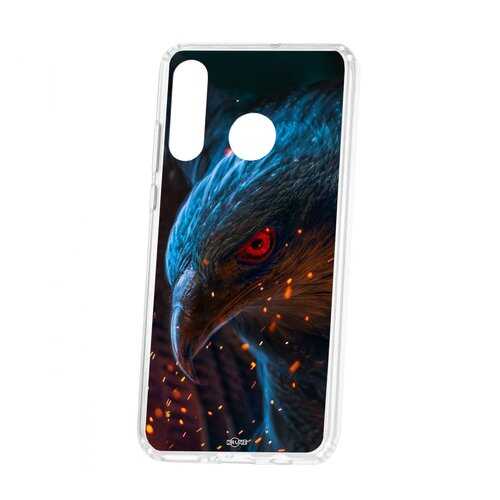 Чехол Kruche Huawei P30 Lite Print Орел в Теле2