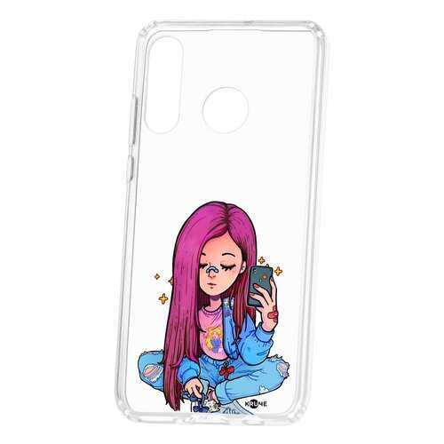 Чехол Kruche Huawei P30 Lite Print Pink Hair в Теле2