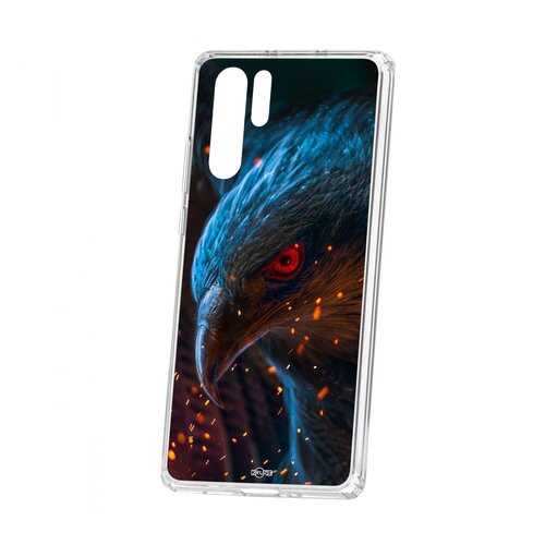 Чехол Kruche Huawei P30 Pro Print Орел в Теле2