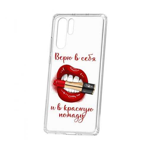 Чехол Kruche Huawei P30 Pro Print Red lipstick в Теле2