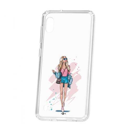 Чехол Kruche Samsung Galaxy A10 2019 Print Fashion Girl в Теле2