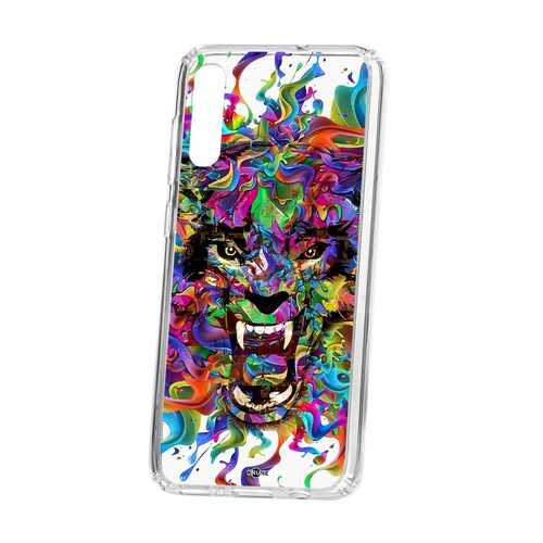 Чехол Kruche Samsung Galaxy A70 Print Colored beast в Теле2