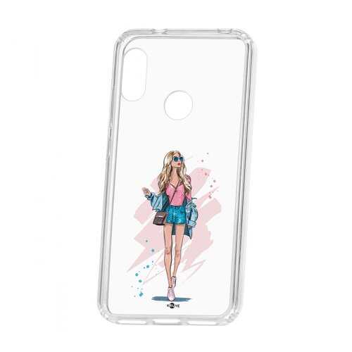 Чехол Kruche Xiaomi Redmi 6 Pro Print Fashion Girl в Теле2