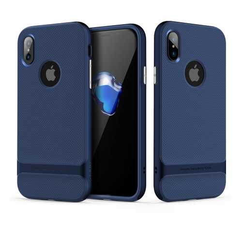 Чехол накладка Rock Royce Series для Apple iPhone X/Xs Blue в Теле2