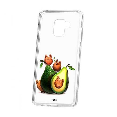 Чехол Samsung Galaxy A8+ 2018 (A730) Kruche Print Авокотики в Теле2