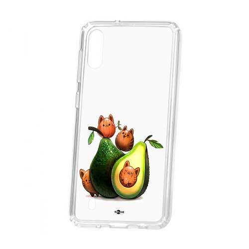 Чехол Samsung Galaxy M10 Kruche Print Авокотики в Теле2