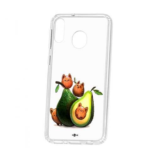 Чехол Samsung Galaxy M20 Kruche Print Авокотики в Теле2