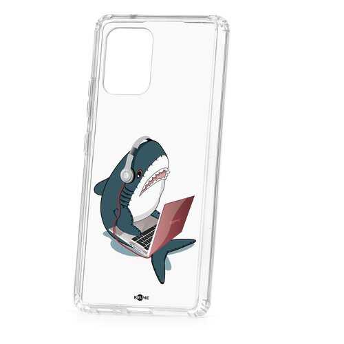 Чехол Samsung Galaxy S10 Lite Kruche Print Акула в Теле2