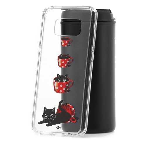 Чехол Samsung Galaxy S8 Plus Kruche Print Котенок в чашке в Теле2