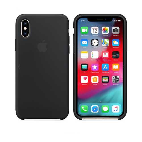 Чехол Silicone Case для Apple iPhone X / Apple iPhone XS Black (MIS7FE/A) в Теле2