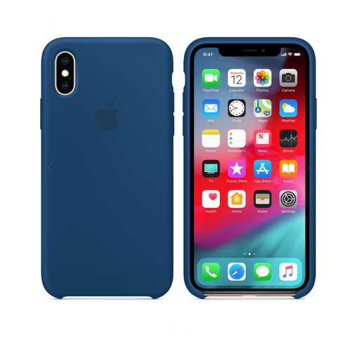 Чехол Silicone Case для Apple iPhone X / Apple iPhone XS Blue Horizon (MV5OFE/A) в Теле2