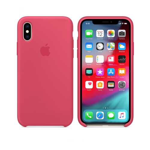 Чехол Silicone Case для Apple iPhone X / Apple iPhone XS Hibiscus (MIN9FE/A) в Теле2