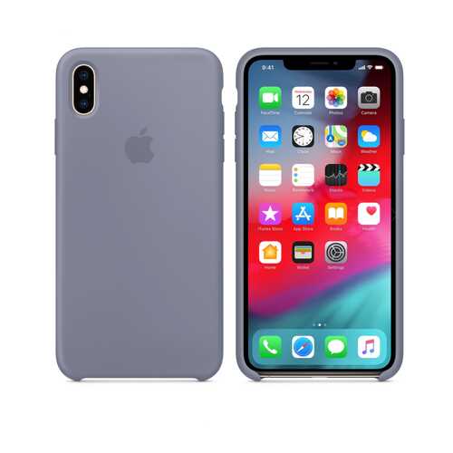 Чехол Silicone Case для Apple iPhone XS Max Lavender Gray Лавандовый Grey (MWR12FE/A) в Теле2