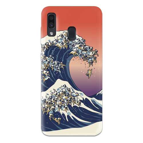 Чехол СМАКС The Great Wave of Pug для Samsung Galaxy A30 в Теле2