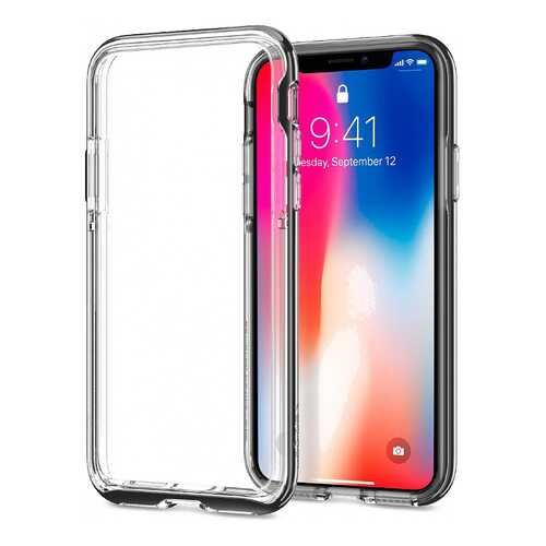 Чехол Spigen Neo Hybrid EX (057CS22684) для Apple iPhone X (Chrome Grey) в Теле2