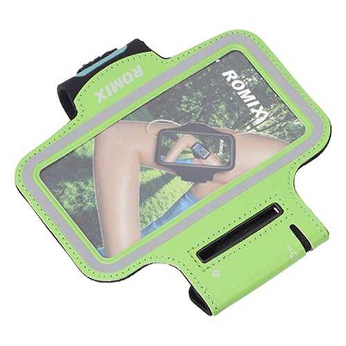 Спортивный чехол на руку Romix Arm Belt (RH07-5,5) для смартфона 5,5 (Green) в Теле2