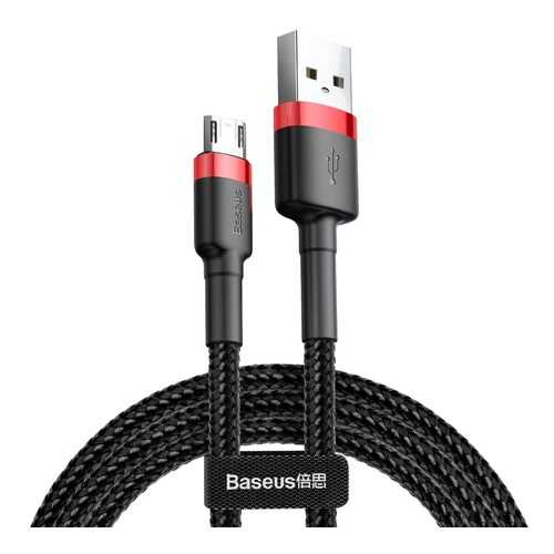 Кабель Baseus Cafule USB - Micro USB 2A 3м Black/Red (CAMKLF-H91) в Теле2