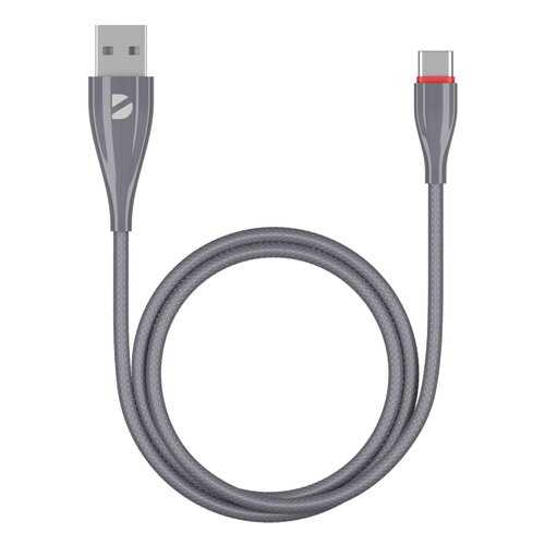 Кабель DEPPA Ceramic USB - USB-C, 1м, серый/72289 в Теле2