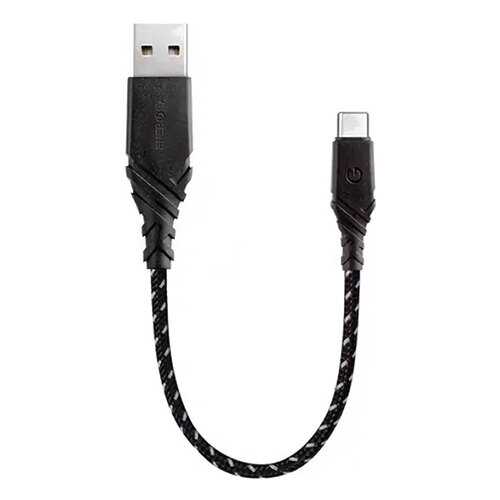 Кабель EnergEA NyloGlitz USB-C — USB-A (2.0) 18 cм чёрный в Теле2