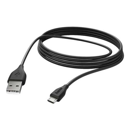 Кабель Hama 173788 microUSB 3м Black в Теле2