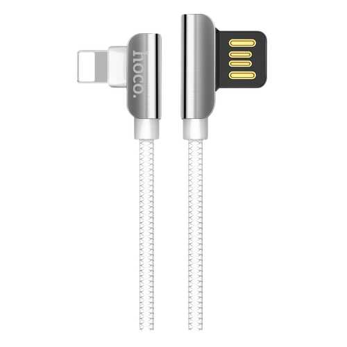 Кабель Hoco U42 Exquisite steel Lightning 1,2м White/Silver в Теле2