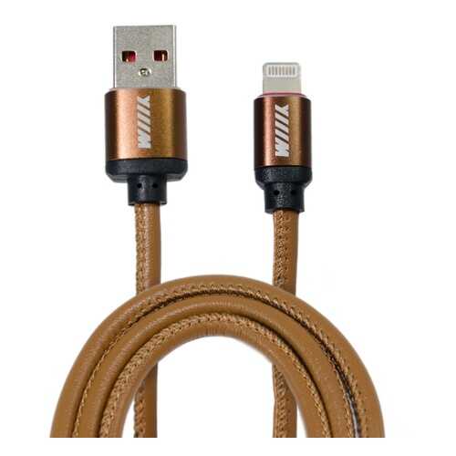 Кабель WIIIX CB810-2A-U8-LR-10CF Lightning 1м Brown в Теле2