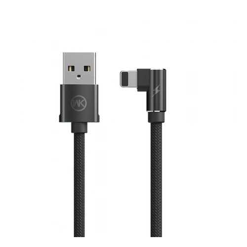 Кабель WK Yosi USB-iP Black 1m 2.4A в Теле2