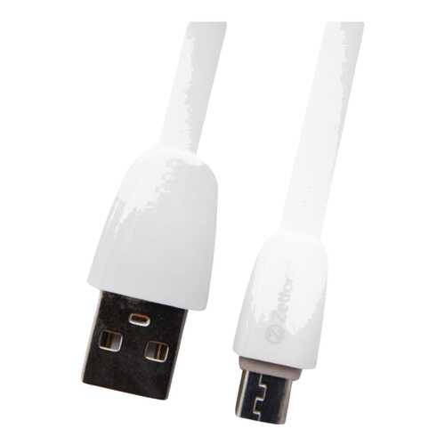 Кабель Zetton microUSB 1м White (ZTUSBFGTWEMC) в Теле2