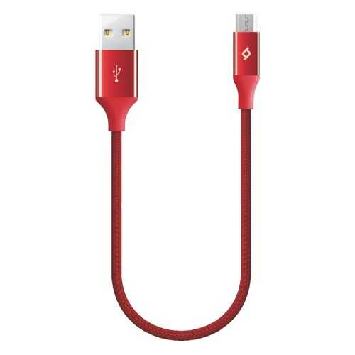 Ttec кабель microUSB 0.3m red в Теле2