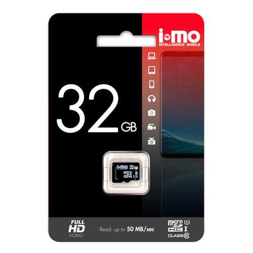 Карта памяти IMO Micro SD IM32GBSD-00 32GB в Теле2