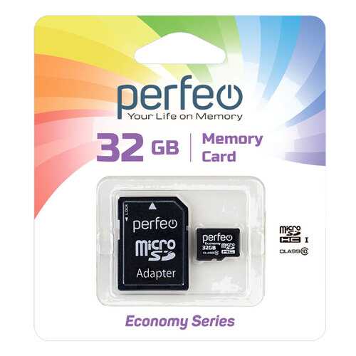 Карта памяти Perfeo microSD 32GB High-Capacity (Class 10) economy series в Теле2