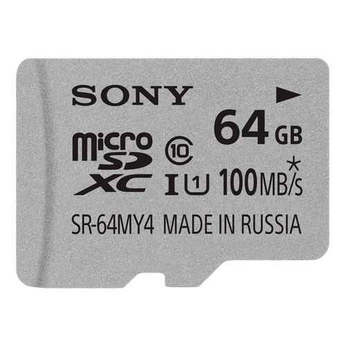 Карта памяти Sony Micro SDHC UHS-I SR-64MY4A 64GB в Теле2