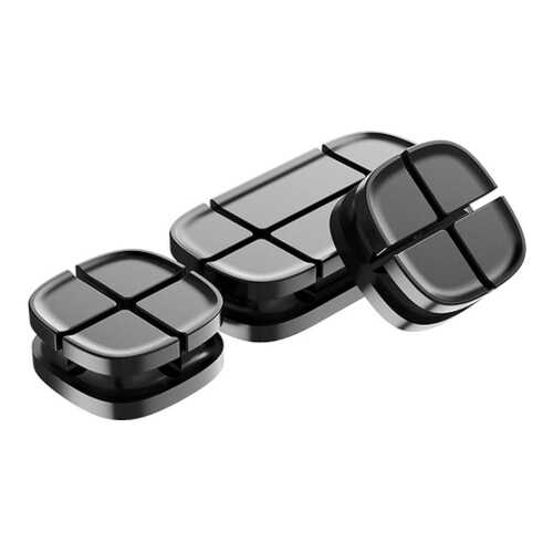 Держатель для проводов Baseus Cross Peas Cable Clip Black в Теле2