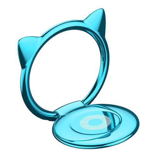 Кольцо-держатель Baseus Cat Ear Ring Bracket Blue в Теле2