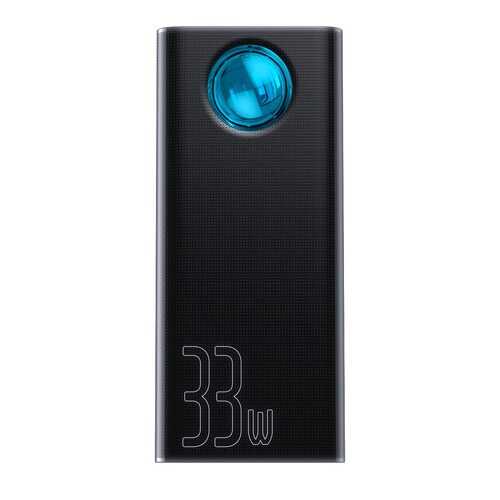 Внешний аккумулятор Baseus Amblight Quick Charger PD3.0+QC3.0 30000mAh Black (PPLG-01) в Теле2