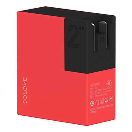 Внешний аккумулятор Xiaomi SOLOVE 5000 mAh Red в Теле2