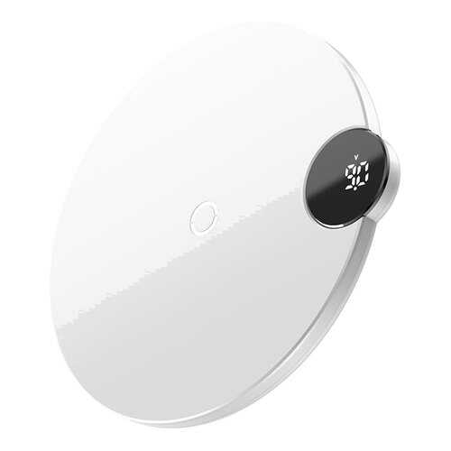 Беспроводное зарядное устройство Baseus Digtal LED Display Wireless Charger White в Теле2