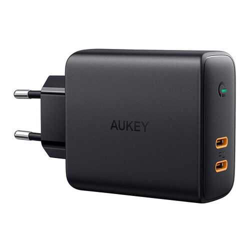 Сетевое зарядное устройство Aukey Dual-Port 36W PD Wall Charger with Dynamic Detect Black в Теле2