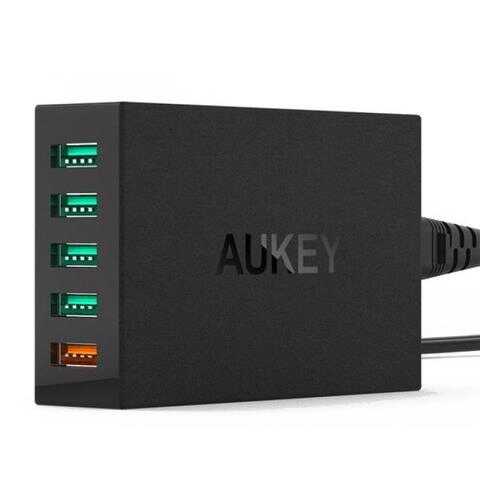 Сетевое зарядное устройство Aukey PA-T15 5 USB 3A Black в Теле2