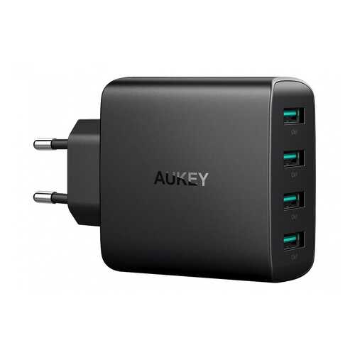 Сетевое зарядное устройство Aukey Wall Charger 4 USB 8A Black в Теле2